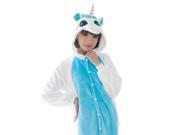 Man And Woman Winter Flannel Pajamas Unicorn Cartoon Lovers One Piece Pajamas Toilet Permitted Home coat