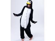 Winter Flannel Pajamas Lovely Penguin Cartoon Animal Lovers One Piece Pajamas Toilet Permitted Sleepcoat