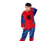 Children Winter Flannel Pajamas Lovely Spider man Coral Fleece One Piece Homecoat Toilet Permitted