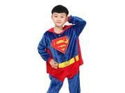 Children Winter Flannel Pajamas Superman Coral Fleece One Piece Homecoat Toilet Permitted