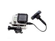 Microphone 3.5mm Micro Adapter Cable Microphone for GoPro Hero 3 3 4 Camera High Quality Microphone on the Camera