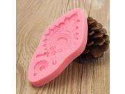 New Soft Vintage Jewelled Brooch Silicone Mould Cake Decorating Fondant Sugarcraft Topper