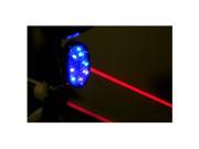 Bicycle Bike Tail Rear Waterproof LED Laser warning Light Mini Night Cycling