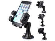 Universal Car Windshield Mount Stand 360 Degree Rotatable Bracket Holder for Cellphone Apple iPhone 5s 6 PLUS Samsung Galaxy S4S5Note Smartphone GPS MP3 4