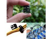 10pcs Shoe Lace Shoelace Buckle Rope Clamp Cord Lock Stopper Run Sports Black