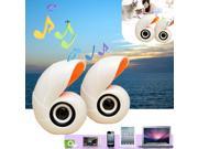 Mini White Conch USB Audio Music Player Speaker for Laptop PC Computer Smart Phone Gifts