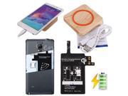 Qi Wireless Charging Charger Pad Receiver Card Kit For Samsung Note 4 IV N9100