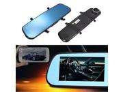 4.3 Inch HD 1080P Dash Cam 170 Wide Angle Video Recorder Rearview Mirror Car Camera DVR G sensor