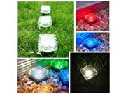 Solar Color Changing Ice Blocks LED Outdoor Garden Decorate Light Lamp Waterproof IP68