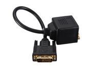 DVI D Male to DVI D HDMI Female Adapter 2 Dual Link Y Splitter Cable Gold plated