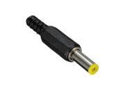 14mm Tip 5.5x2.5mm DC Power Cable Male Plug Socket Connector Adapter Yellow Head