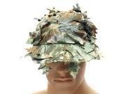 Outdoor Sports Camo Cap Camouflage Bionic Hat 3D Jungle Deciduous Leaves For Hunting Fishing Outdoor
