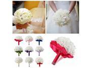 Colourfast Foam Roses Artificial Flower Home Decor Bride Hand Hold Bouquet For Party Wedding Multi Color
