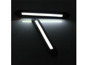 2pcs Car Auto 12 24V Soft Silicone COB LED Lights Driving Running Daytime Lamp Pure White