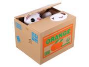 New Novelty Creative Cute Piggy Bank Kitty Cat Steal Money Coin Saving Storage Box Pot Case Kids New Year Gifts