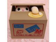 Automated Novelty Cute Piggy Bank Cat Steal Money Coin Saving Storage Box Pot Xmas New Year Kids Gift