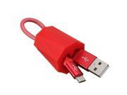USB 2.0 Portable Micro Portable Charge USB Cable 3 Colors 180mm 7 For Samsung red