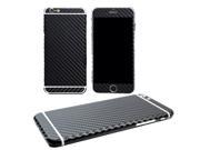 Full Boday 3D Textured Carbon Fiber Skin Wrap Protective Sticker Decal Protector For iPhone 6 Plus 5.5