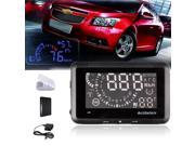 Universal Car HUD Head Up 2.4 LCD Display System OBD2 Fuel Overspeed Alarm Warning Fuel Consumption