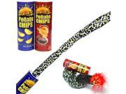 Funny Magic Chip Popcorn Can Flexible Spring Snake Trick Joke Toy Children Party April Fools Day