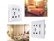 2.1A Wall Charger Station Panel Socket Adapter Power Outlet w Dual USB Ports