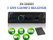 Single Din Car Video Audio Radio WMA DVD VCD CD MP4 MP3 PLAYER RemovablePANEL AM FM