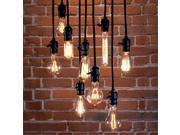 E27 Screw Bulbs Edison Retro Pendant Lamp Holder With Switch and 1.2M Wire 110 220V