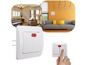 New 2 LED Wall Socket Panel Light Lamp Switch Button 2 Gang 1 Way Controller White