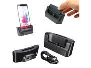 Dual OTG USB Sync Phone Battery Dock Charger Holder Cradle For LG G3 D850 D855