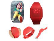 Unisex Men Women Kid Digital LED Touch Sports Silicone Bracelet Waterproof Wrist Watch Gift