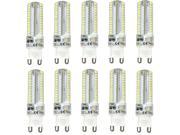 10PC G9 3.5w 104 3014 SMD LED Light Bulb Silicone Lamp Silicone Encapsulation Mini LED Bulbs Cool White 85 265V 360 LM