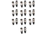 10pairs Male Female 3 Pin XLR Mic microphone Audio Cable Plug 20 Connectors
