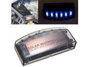Auto Solar Charger 6 LED Car Burglar Alarm Warning Blue Light Sensor Security