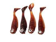 10 PCS Fishy Smell Soft T tail Lifelike Fishing Lure Biomimetic Bait