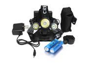 5000LM 3X XM L T6 LED Headlight Headlamp Bike Flashlight Charger Battery