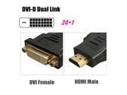 24k Gold Plated DVI D Female to HDMI Male F M Adapter Converter 24 1 DVI D LCD HDTV DVD