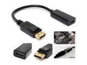 New Mini DP Displayport Male to HDMI Female Cable Converter Adapter 1080P for PC HP DELL