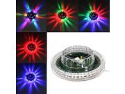 8W 48 LED Mini Voice Activated Auto Rotating DJ Party Stage Light Bar Disco Lighting Lamp Sunflower Shining UFO LED Lights