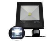 50W 4500 4700LM PIR Motion Sensor LED Flood Wash Light Floodlight Waterproof IP65 Pure White Lamp 85 265V