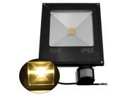 50W 4500 4700LM PIR Motion Sensor LED Flood Wash Light Floodlight Waterproof IP65 Warm White Lamp 85 265V