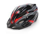 Safety Carbon EPS Safety Skiing Mountain Bike Helmet Carbon Colour with Visor Black Red
