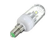 E14 6 SMD 5730 3W LED Light Corn Bulb Lamp Cover AC 85 265V 180 300LM Pure White