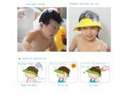 Baby Soft Kid Safe Shampoo Bath Shower Adjustable Cap Hat Wash Cut Hair Eye Shield