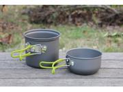 Outdoor Portable Camping Hiking Cooking Nonstick Bowl Pots Pans Cookware Set