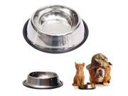 Stainless Steel Pet Bowl Removable Puppy Food Water Single Dog Cat Non skid Feeding Dish Travel