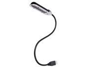 Mini Flexible Portable Bright USB 7 LED Light Desk Reading Lamp For PC Laptop Notebook