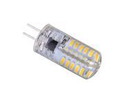 AC 220V G4 4W 220LM 48 Leds 3014 SMD Warm White Light Silicone LED Cabinet Spot Bulb Lamp