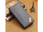 Fashion Mens Long PU Leather Wallet Credit ID Card Holder Bifold Coin Purse Gift