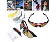 SCREW Professional Polarized Cycling Driving Glasses Bike Outdoor Sports Running Fishing Sunglasses UV400 5 PC Lens