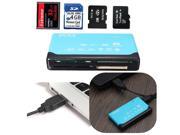 USB2.0 All in One 6 Port Memory Multi Card Reader Adapter for SD CF MS MMC XD TF